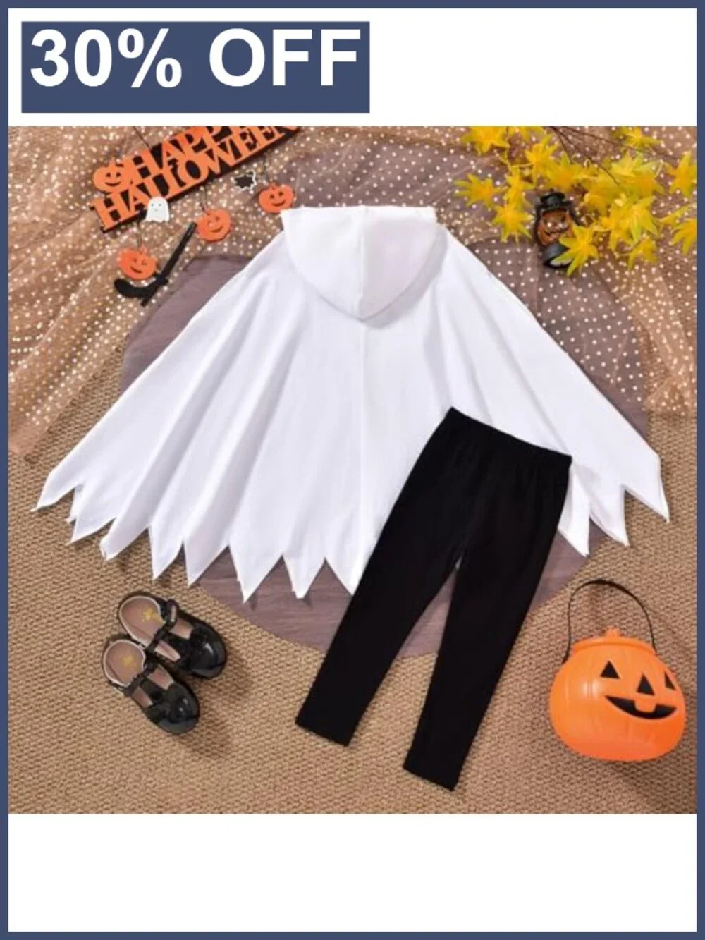 Toddler Girls Cotton Spandex Halloween Pant Set_3
